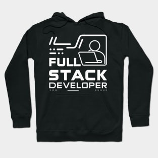 Full Stack Developer Simple Text Hoodie